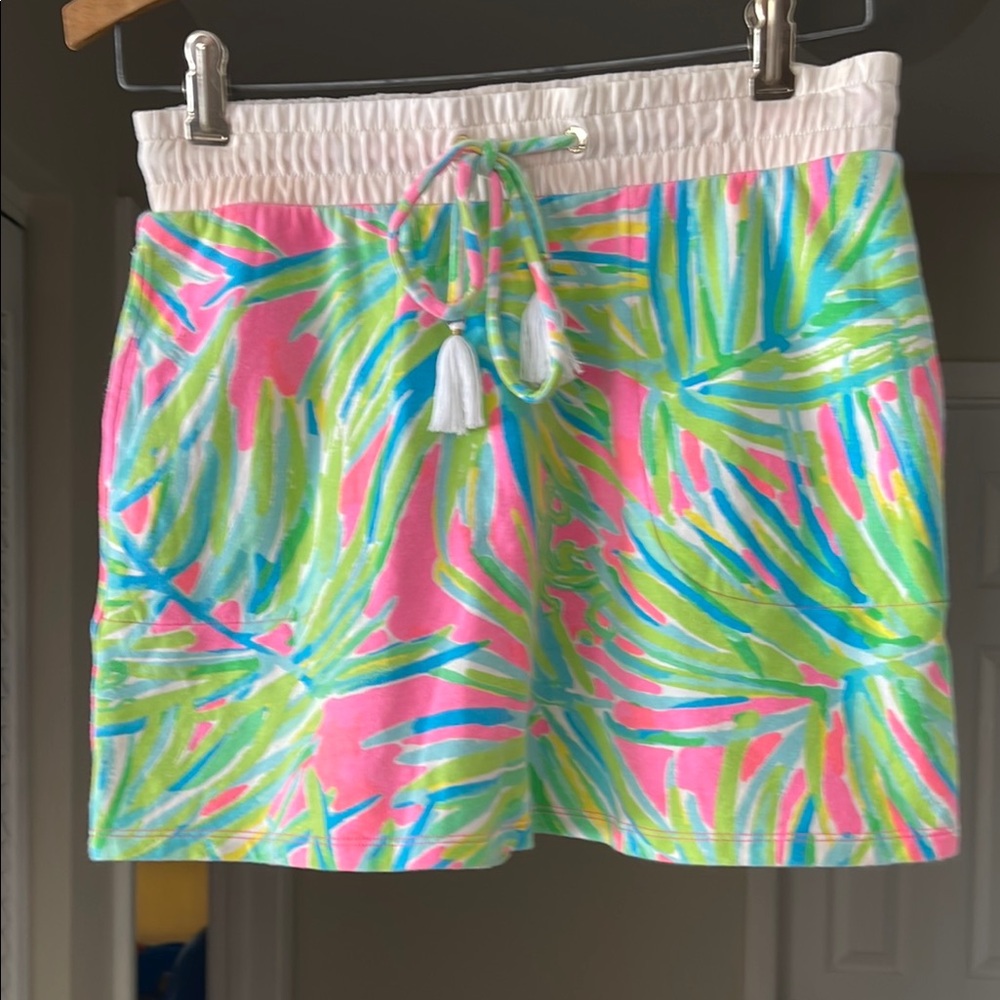 New Lilly Pulitzer Pink and Green Tropical Skirt